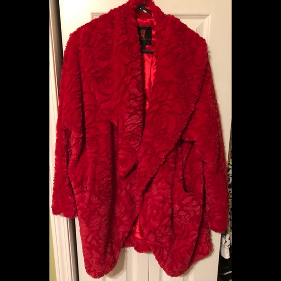Adrienne Landau Faux Fur Coat Like New 